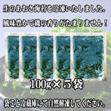 【送料無料】福島県相馬松川浦産 生あおさ海苔(冷凍)100g×５袋（中澤水産）