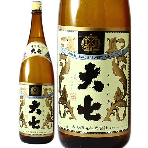 日本酒　福島　大七 生もと造り 醇良酒　1800ml （酒のいしかわ）